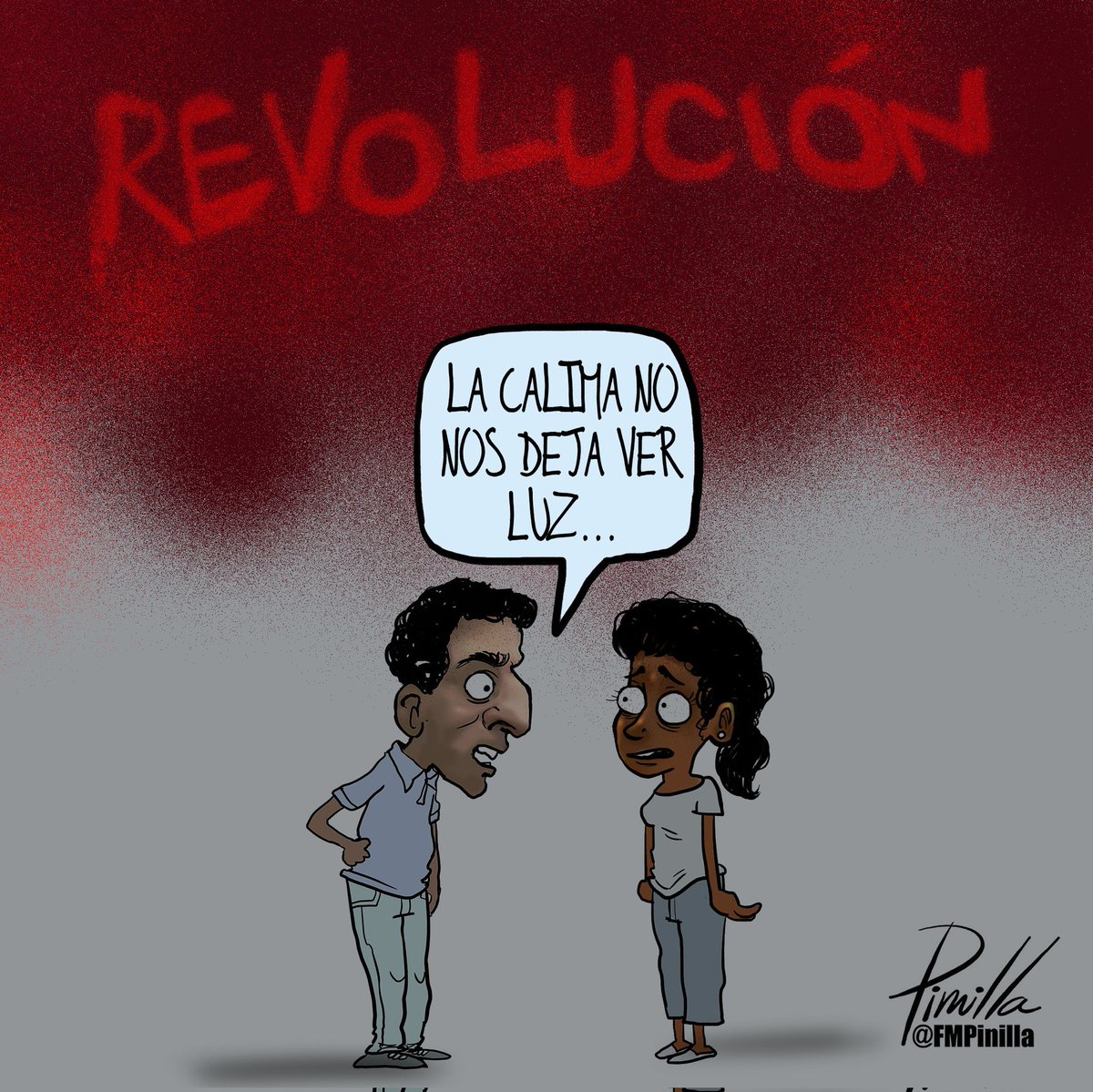 La calima no nos deja ver luz...
•
#caricatura para @elnacionalweb 
•
#caricatura #cartoon #Venezuela #venezuela🇻🇪 #venezolanos #politicalcartoon