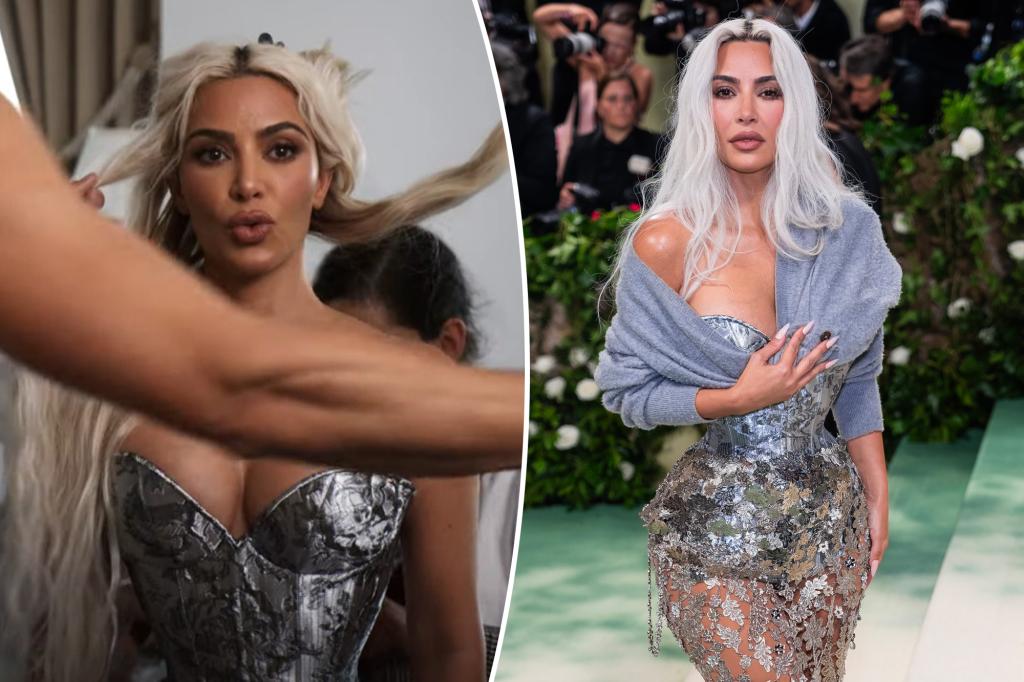 Kim Kardashian struggles to breathe in impossibly tiny Met Gala 2024 corset dress: ‘It’s an art form’ trib.al/6TGhb8G
