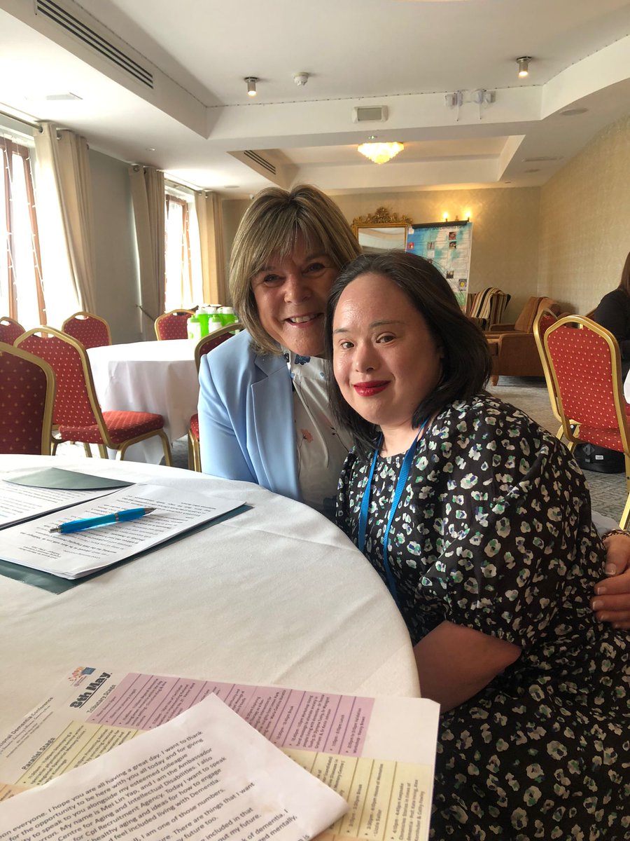 Our Ambassador Liaison Officer Mei Lin Yap and @MaryButlerTD this morning at the 16th International Dementia Conference. They are no doubt paving the way for inclusion in Ireland - watch this space! @EngagingDemIrl #16thIDC