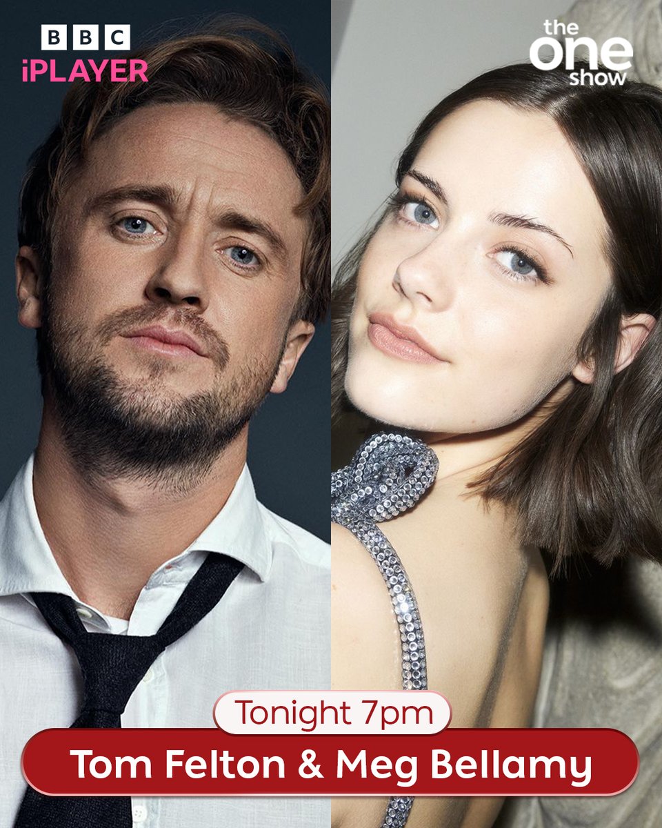 BBCTheOneShow's tweet photo. Don’t miss @TomFelton and Meg Bellamy on #TheOneShow tonight! 🤩

They’ll be talking about their new play, #AChildOfScience, which tells the story of the discovery of IVF.

Do you have a question for Tom or Meg? Drop it below 👇 or email theoneshow@bbc.co.uk 📩 https://t.co/2Ffg248Jyp
