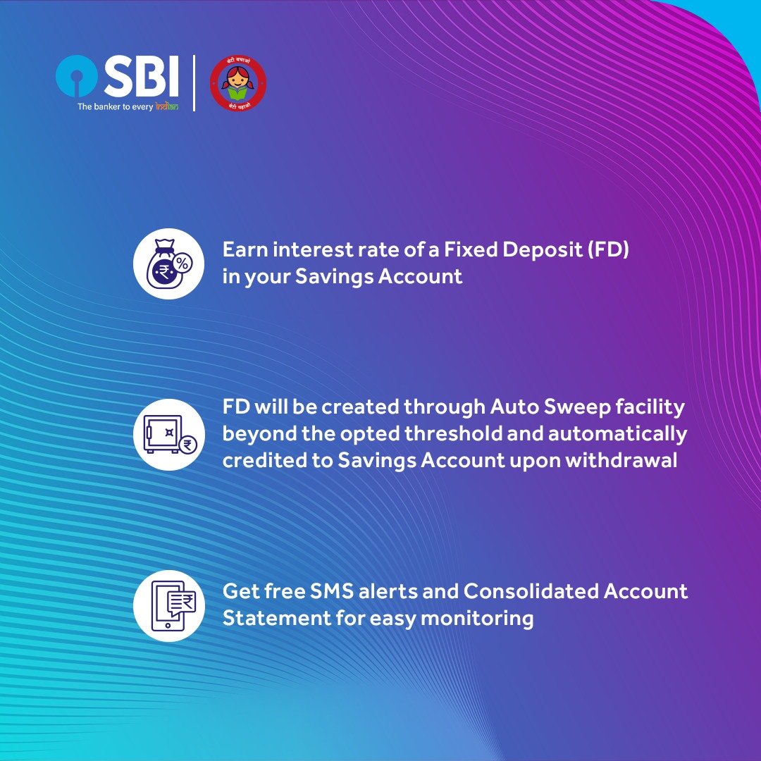 Get the convenience of a savings account and the returns of a fixed deposit, plus many more benefits!  Simplify your banking today and start maximizing your savings with our Savings Plus Account and Surabhi Savings & Current Account. To know more, visit bank.sbi/web/personal-b……