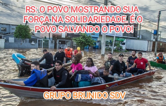 #BRUNIDOSDV🇧🇷 ✊RS: O POVO MOSTRANDO SUA FORÇA NA SOLIDARIEDADE. É O POVO SALVANDO O POVO!💪 @WilliamJPatriot @AlizRodri @maribolsona @LeilaLicio @MarcioM61326104 @silveira50 @Melkpsobrinho @macedao95 ⁦@ALSBW01⁩ @SimplesmenteRe @Fer_Dem83