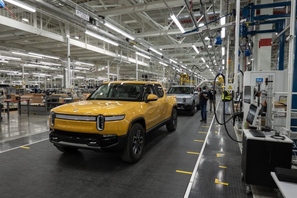 $RIVN | Rivian Aims To Churn Out 215K EVs From Illinois Factory, With R2 Leading Charge, And Save Over $2B EV maker Rivian Automotive Inc said on Tuesday that it intends to increase annual production capacity at its Normal, Illinois, manufacturing plant to 215,000 vehicles,…
