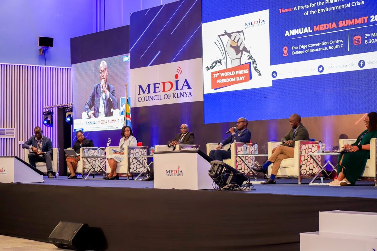 As part of marking this year’s World Press Freedom Day, I sat on a panel during the Media Summit 2024 organised by the @MediaCouncilK . The panel discussed the digital space as a vehicle for information integrity in a climate crisis age. #WPFD2024