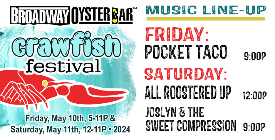 It's CRAWFISH FESTIVAL WEEKEND at #BroadwayOysterBar! Friday & Saturday 💣💣💣 #STLfood #SupportSmallBuisness #STLeats #NomNom #FoodFestival