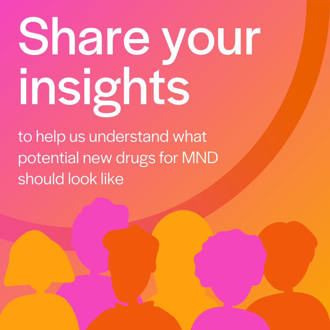 Have you, or someone you know, been affected by motor neuron disease (MND)? We'd love to understand what you think potential new drugs for MND should look like through a short survey: t.ly/DJLPK Thanks for your time and support! @MNDoddie5 @MNDScotland @mndassoc