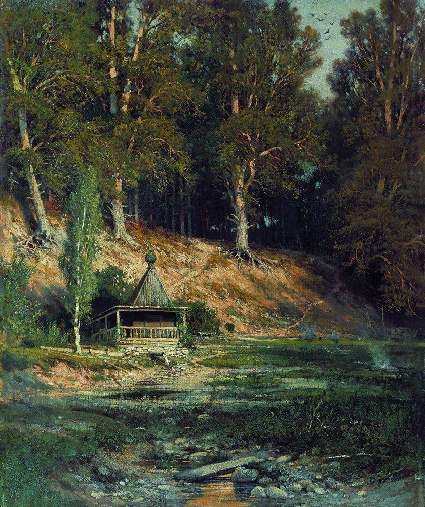 The chapel in forest, 1893 Get more Shishkin 🍒 linktr.ee/shishkin_artbot
