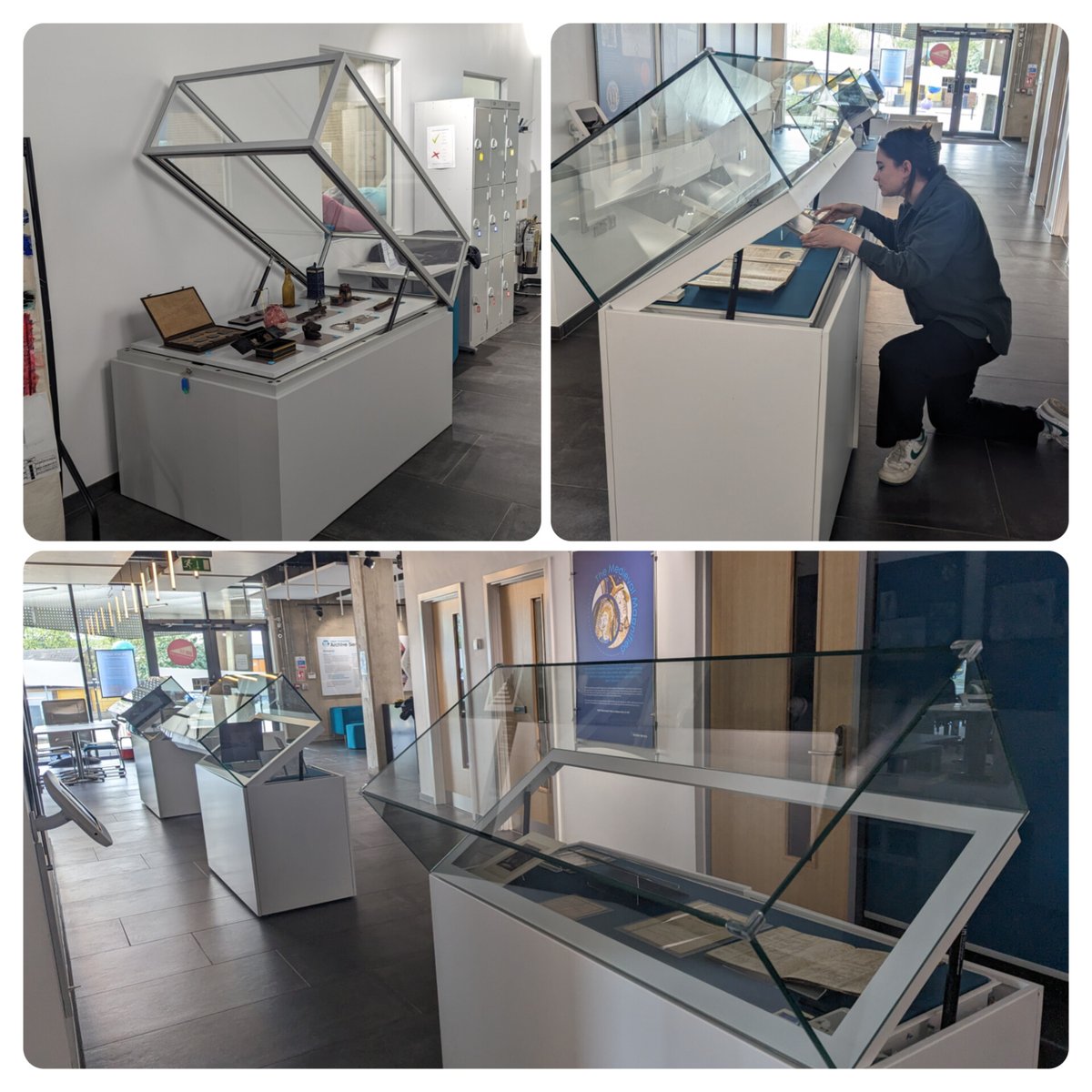 Today @WestYorkshireHistoryCentre we are busy installing The John Goodchild exhibition, which will showcase some of the treasures & curiosities from this important local collection. Opening Saturday 18th May 10:00-16:00. #DiscoverJG #OurYearWakefield