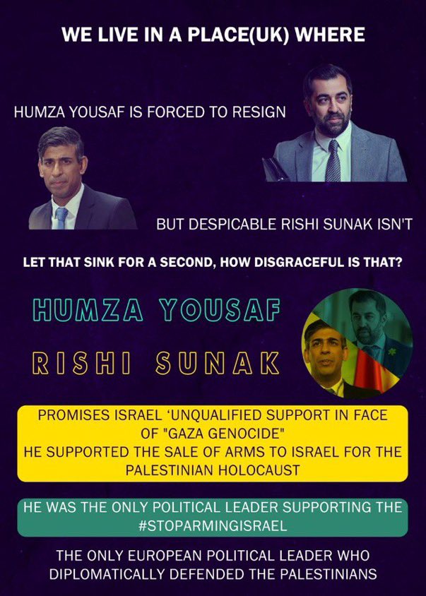 SNPSupports's tweet photo. Whoever created this image - well done.
#getoutofrafah
#StopArmingIsrael
#IstandwithHumzaYousaf https://t.co/eX4E3YaYKt