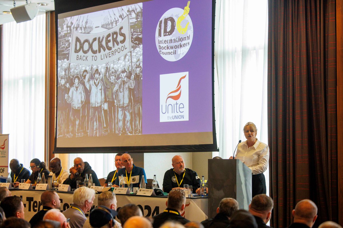 It's a privilege and honour to be invited and to speak at the International Dockworkers Council (IDC) Mid-Term Conference to celebrate it's 25th Anniversary at its Birthplace in Liverpool. Great to meet-up with so many global dockworkers and their unions. #JobsPayConditions
