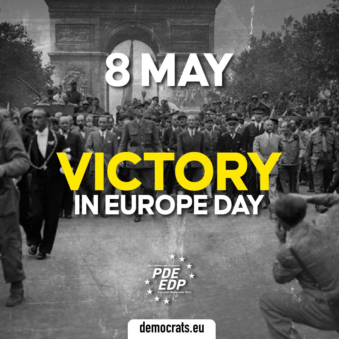 VICTORY, VICTORY IN EUROPE! 🇪🇺 At such an uncertain and restless time in Europe, these are the historic moments we need to feel most. Our forefathers fought a war for a greater and more far-sighted project: a united and strong Europe, populated by citizens who enjoy human