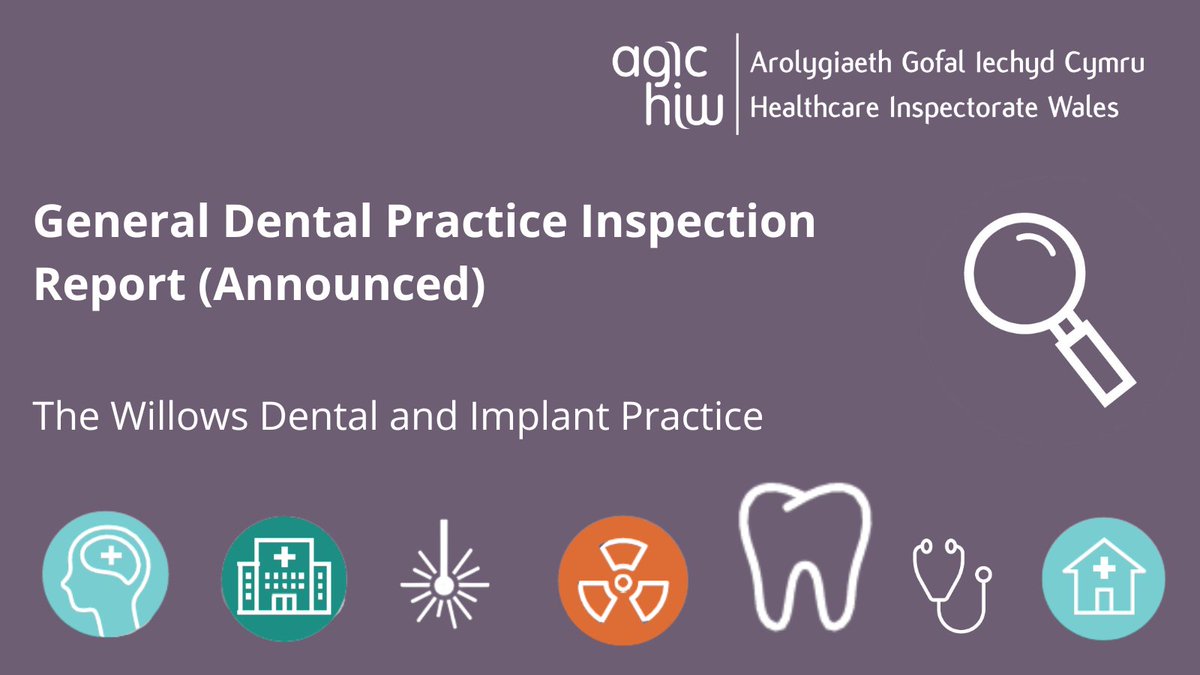 🦷 Check out our latest report for The Willows Dental and Implant Practice 🔗 hiw.org.uk/willows-dental… #HIW #DrivingImprovement #CheckingHealthcare #StAsaph