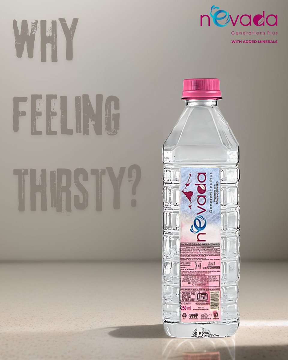 Why Feeling Thirsty? We are here to quinch your thirst

#water #StayHydrated #insta #facebook #H2OToGo #viral #campaign #followus #ad #Distribution #minerals #follownow #nevadawaters #mineralwater #follow