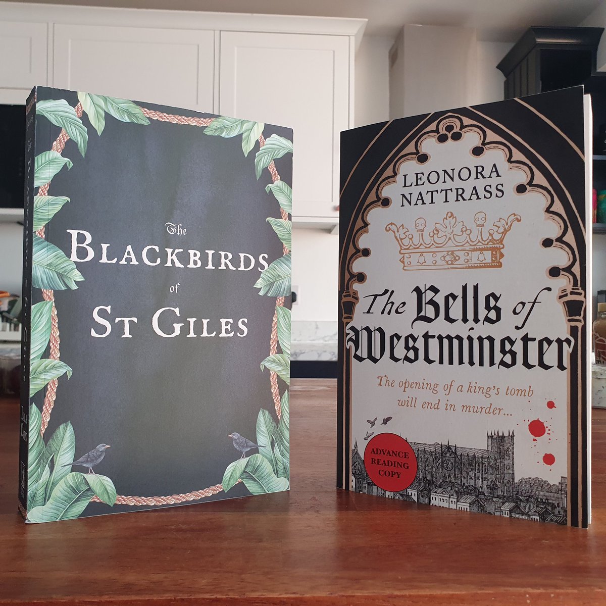 A fantastic historical face off in #bookpost today! Thank you to @LeonoraNattrass @ViperBooks @KateAGriffin for keeping me in fine reading material - both Blackbirds and Bells look superb 📚📚📚