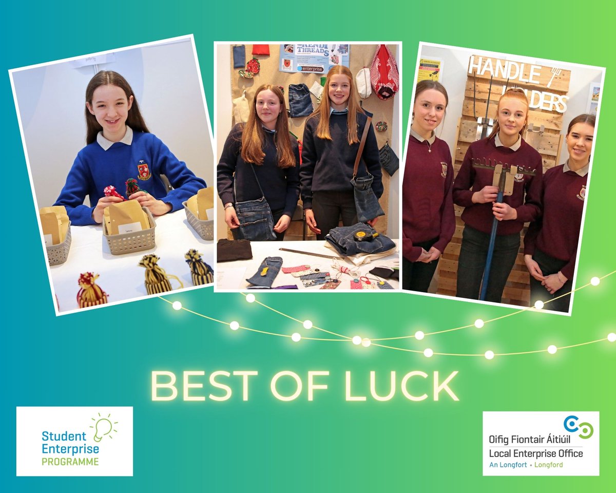 Only one more sleep! Best of luck to all the students from Co. Longford taking part in the national finals of the Student Enterprise Programme 2024. The national finals will take place at the Mullingar Park Hotel tomorrow - Thursday, 9th May #leolongford