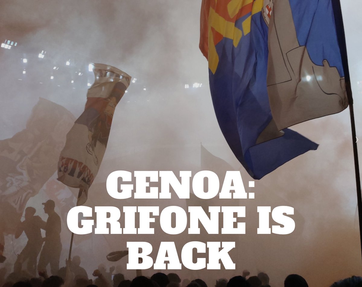 New: Genoa: Grifone is back. Words & Images: @saints20 After a year in Serie B, Genoa Cricket and Football Club has got back to @SerieA_EN with incredible enthusiasm. The passion, paranoia and mood swings of the Italian port city on camera. 📸 terraceedition.com/home-haute/gen…