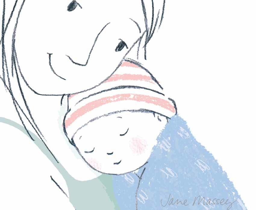 Safe and comfy, this little bundle by Jane Massey @Janeillustrator sleeps soundly in his mummy’s arms, as said by Victor Hugo: “A mother’s arms are made of tenderness and children sleep soundly in them.” Check out this artist's #portfolio 👉 childrensillustrators.com/janemassey/por…