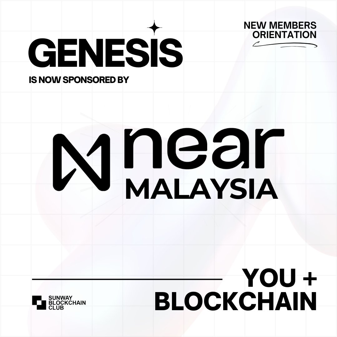 🌟 Big thanks to @NEARProtocol for sponsoring our event, SBCC Orientation: GENESIS! 

NEAR is a famous layer 1 blockchain, and we are proud to announce that their representative will join our panel! 🚀

🔗lu.ma/4piwtzmz🔗