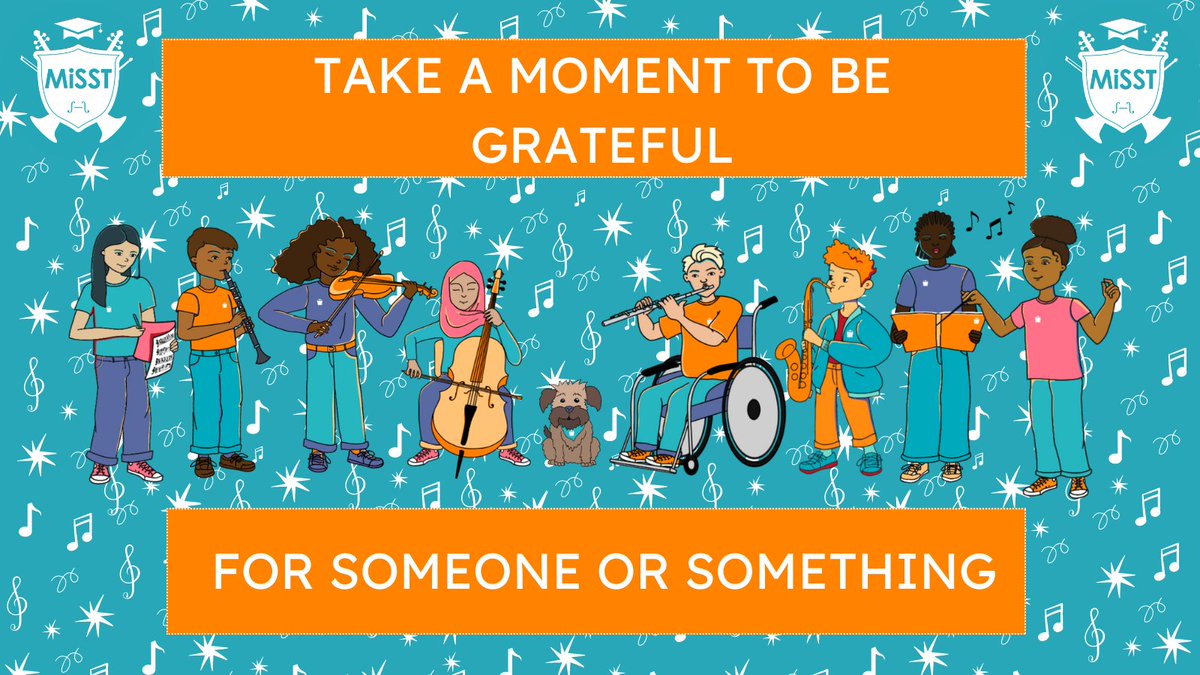 🧘‍♂️ Gratitude can help us increase our happiness and wellbeing and even our overall health. It can be a powerful practice to cultivate, especially if you struggle with anxiety or depression.🙏 #WellbeingWednesday #YoungMusicians #SelfCare #MusicEducation