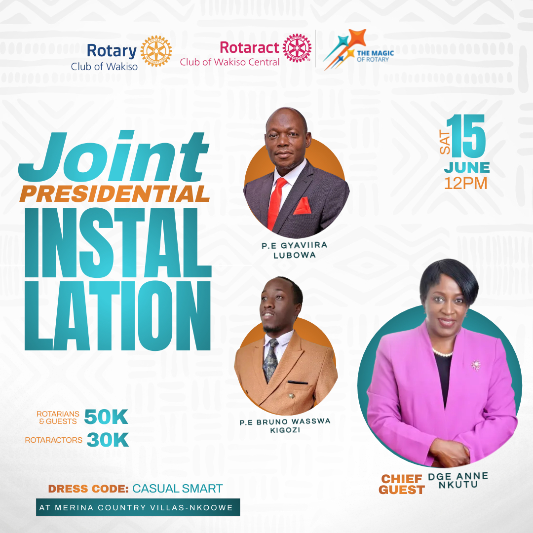 #JointInstallationThe countdown is on as we get close to our Installation with our baby club @RctWakiso on 15th June, 2024 at Merina country villas. We shall be installing PE Gyaviira Lubowa and PE Bruno Guest of honour DHE Anne Nkutu #WakisoInstallation