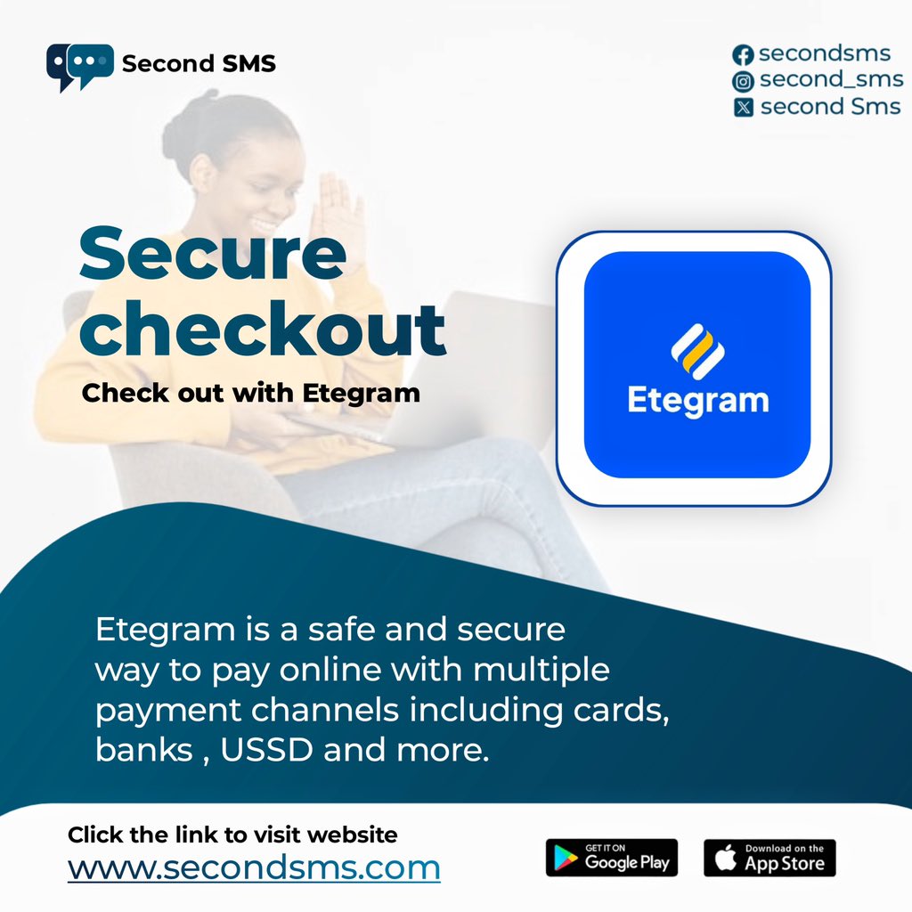 We are Etegram verified to ensure your checkout goes smoothly as possible. All transactions are seamlessly executed.🚀
#secondsms
#Etegram
#Checkout