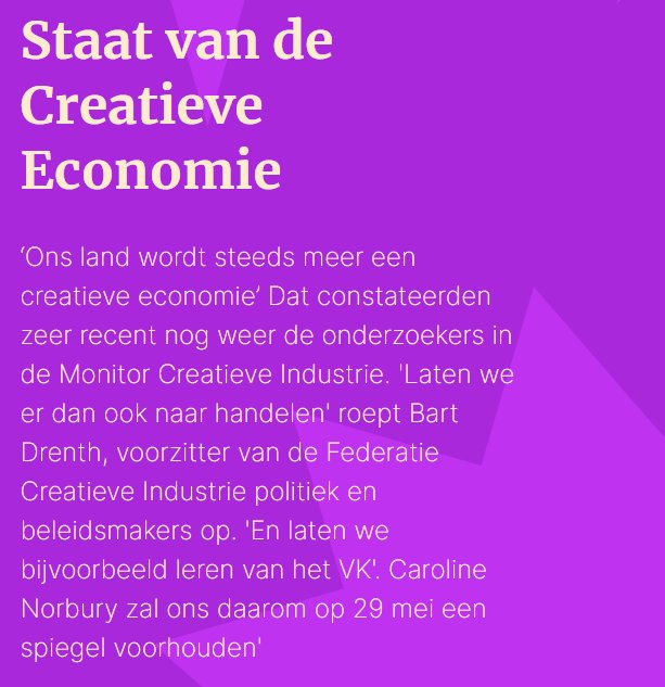 Federatie Creatieve Industrie (@fedci) on Twitter photo 