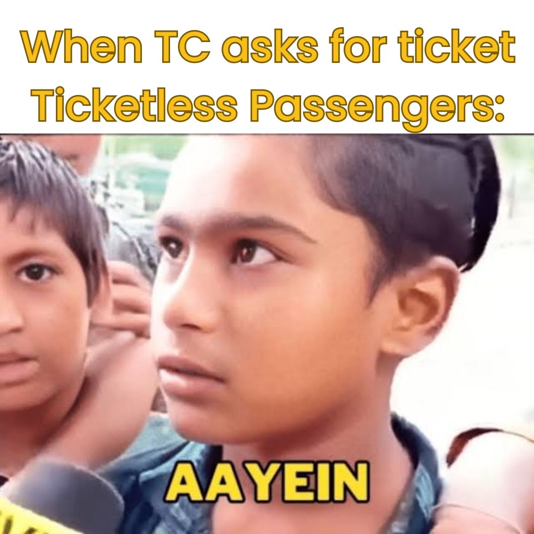 Don’t travel without ticket #ResponsibleRailYatri