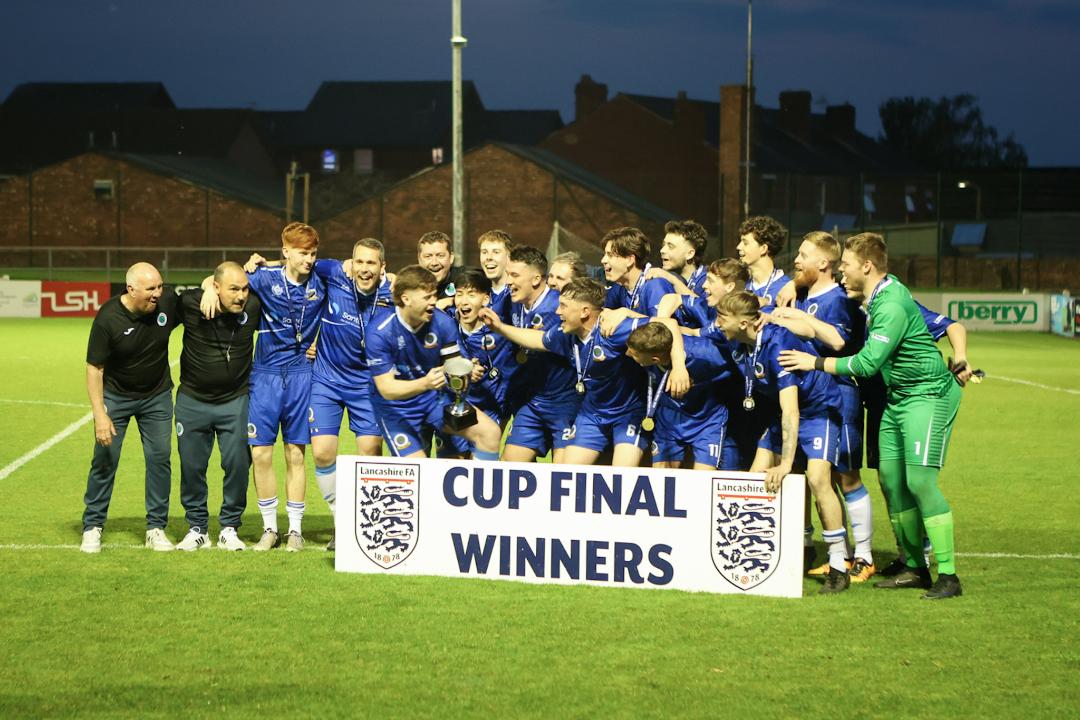 Tony Hesketh hailed @FulwoodAms1924's catalyst for a 'brilliant' second half of the season after @LancashireFA Amateur Shield success against @ChaddyCottAFC. Report ⬇️Pictures courtesy @lancs_photo @Fulwoodams @westlancsleague @THEMCRFL #NonLeague #grassrootsfootball