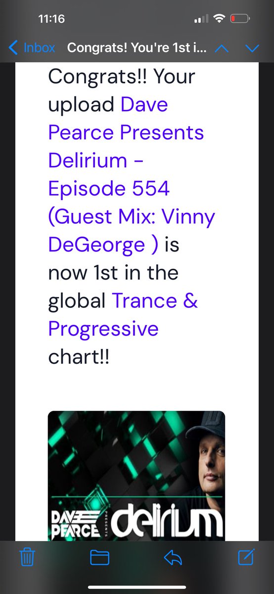 For my favourite new trance check out my Delirium podcast with special guest ⁦@DegeorgeVinny⁩ No 1 in the world on Mixcloud m.mixcloud.com/DavePearce/. #trancefamily