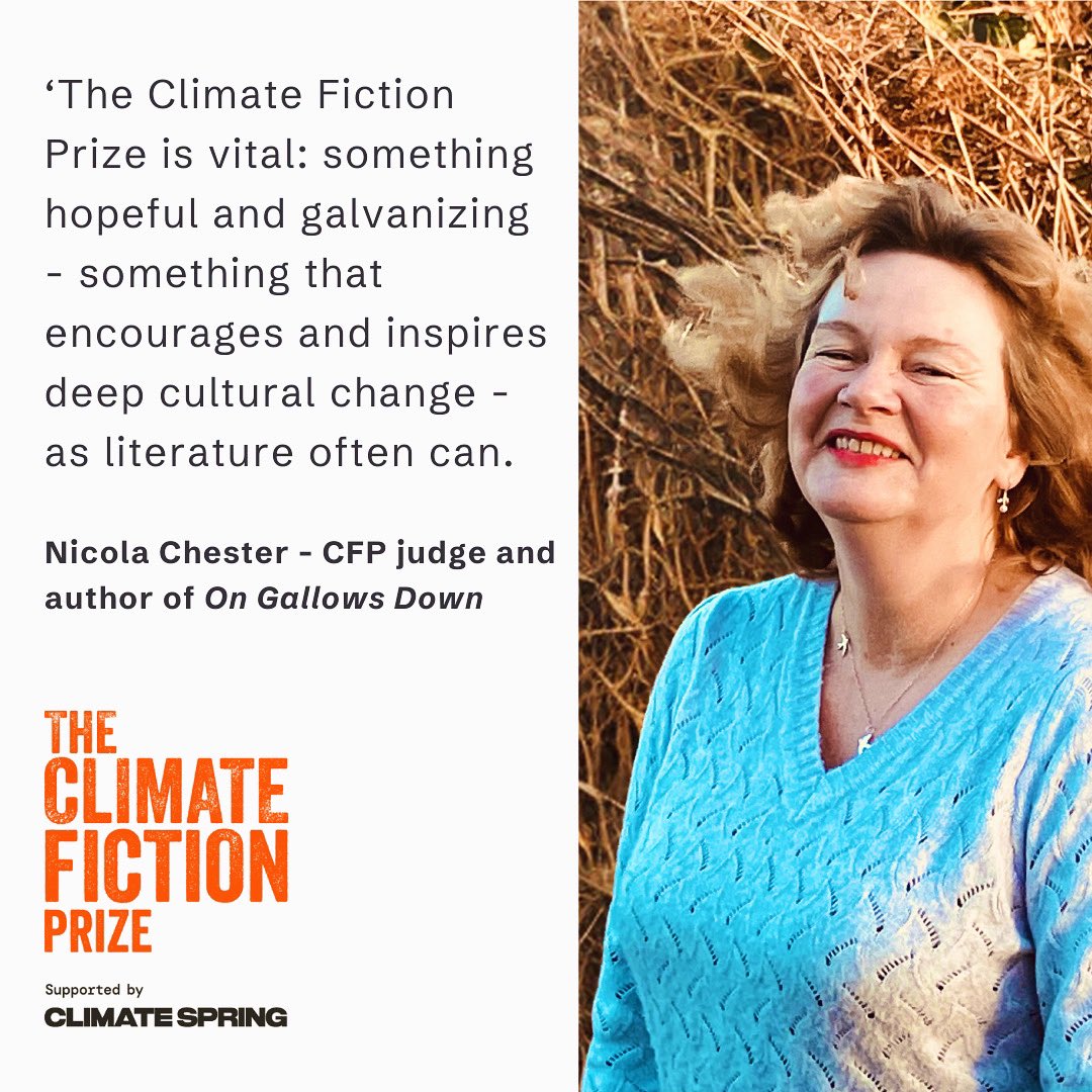 Introducing Climate Fiction Prize judge, #NicolaChester @Nicolawriting, whose passionate advocacy for writing and nature make her an essential member of the team. We hope you’ll join us at our public launch event @HayFestival 2/6. Get your ticket here: bit.ly/3JHU6Qf