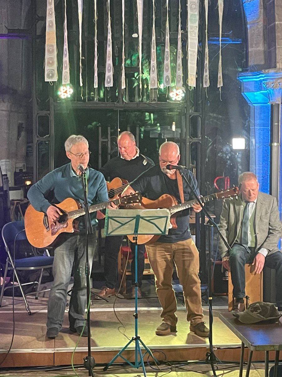 Performing with The Taylors at St Illtud's Church Llanilltud Fawr