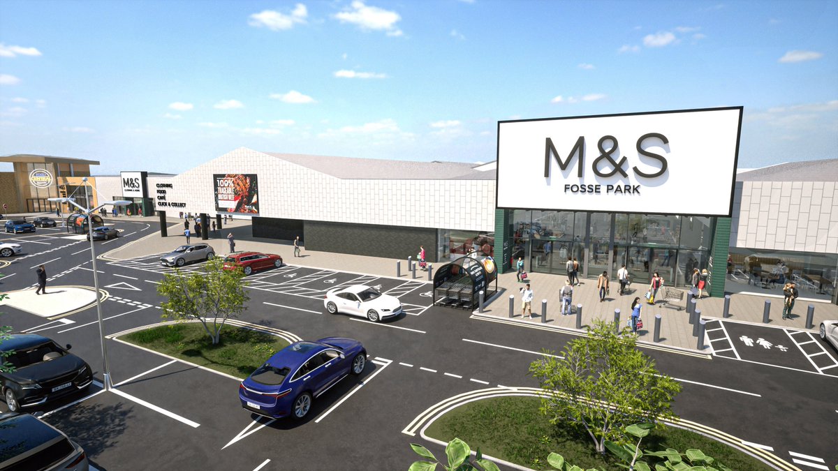 MandSnews's tweet photo. We're excited to share more details on the expansion of our @FossePark store. Set to complete this autumn, expanding the store to over 100k sq ft, creating a brand defining M&amp;S store for our customers. 

Take a sneak peek 👇 is it autumn yet?
#NotJustAnyNews #NotJustAnyStore https://t.co/fE62WOSzke