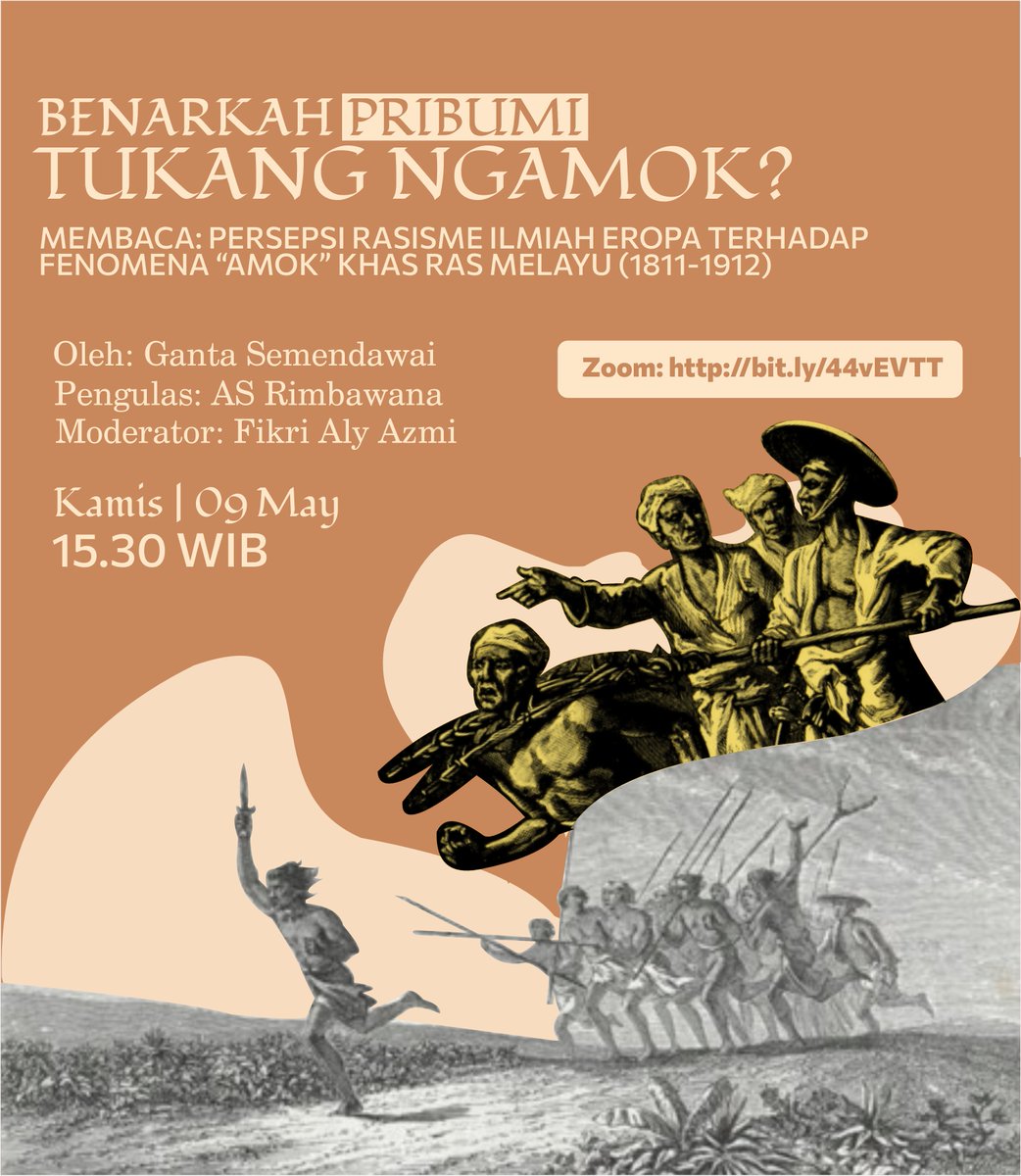 rgantas's tweet image. Pernah dgr Running Amok/Amuk? Kegilaan di masa lalu di mana ad seorang/kelompok pribumi dgn gelapmata, membantai siapapun yg ditemui pake Kris. Fenomena ini cukup melegenda, ampe kata "amuk" diadopsi dlm byk bhasa Eropa.

Ijin nulis [Thread Penghantar] &amp;amp; pen ngajak diskusi juga.