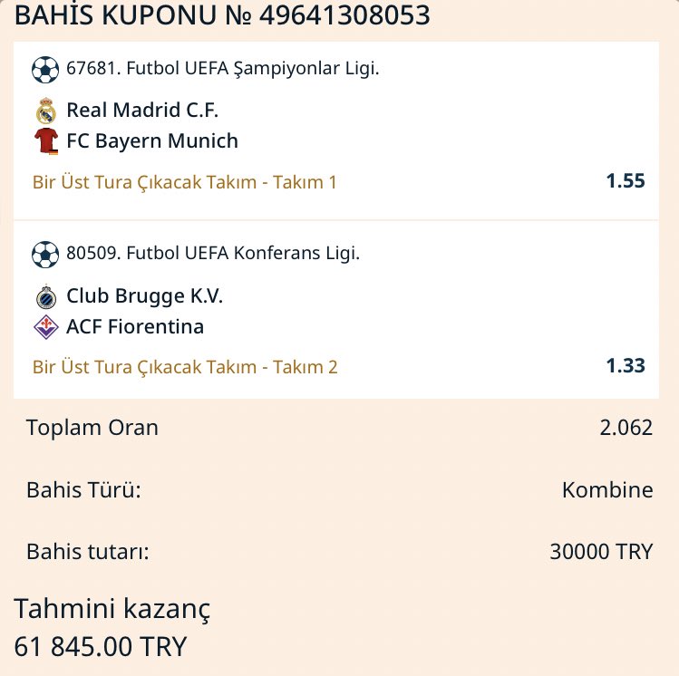 Günün banko 2 li kombini

 Ödüllü 💶💰💰

Burakamları gönül rahatlığıyla her sitede basamazsınız bassanız kazansanız bile geri alamazsınız 

Bir bankadan daha sağlam 

Üye olup yatırım yapana vip hediye 
İletişim dm 

bit.ly/BjornQızıl