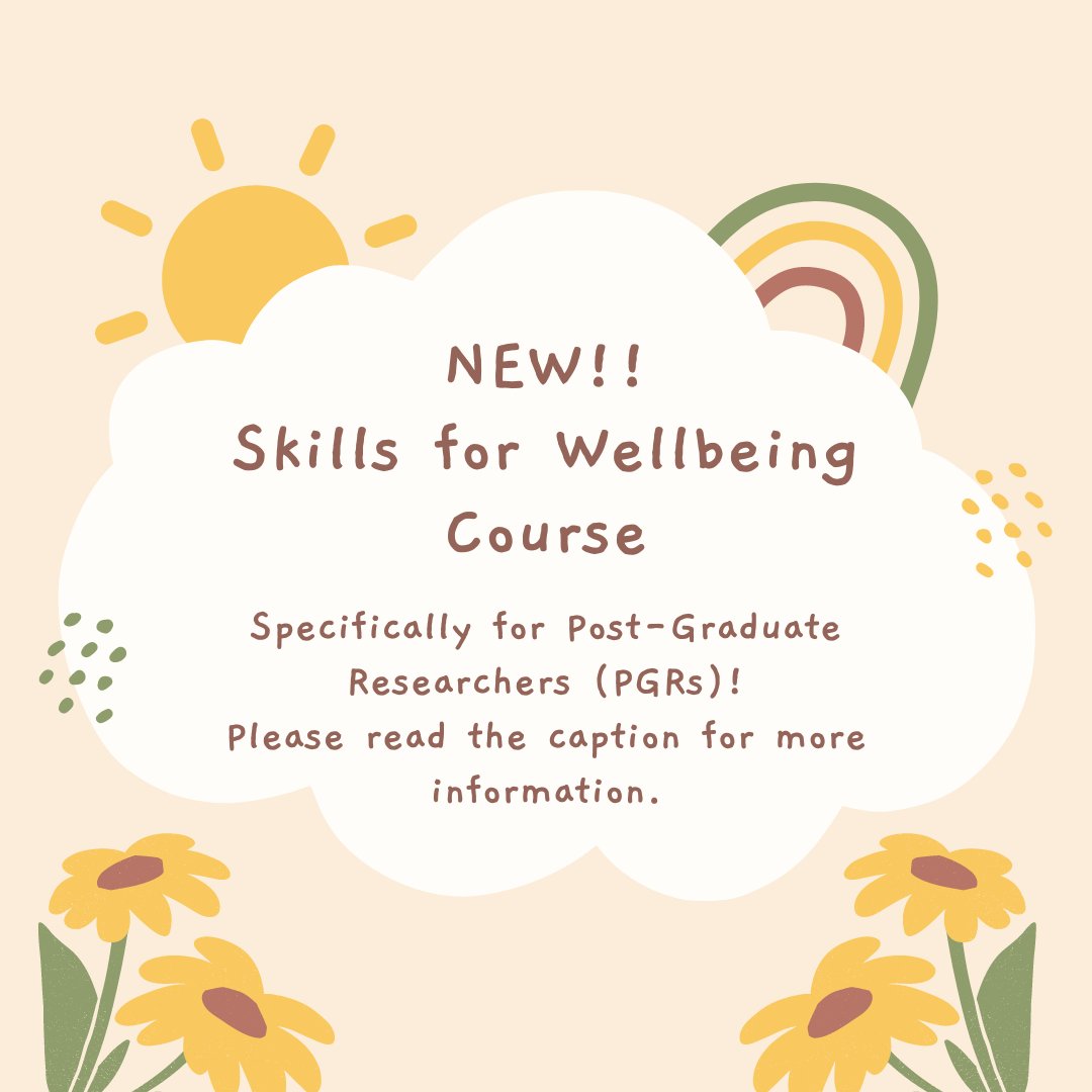 UoE Wellbeing (@uoewellbeing) on Twitter photo This group is for PGRs & covers a variety of topics. It's CBT-based & discussed in a supportive setting.
πΊ
Sessions take place on Fridays from 11:30 to 12:30 on the following dates:
24th May
31st May
7th June
14th June
π»
Email wellbeing@exeter.ac.uk to express your interest. This group is for PGRs & covers a variety of topics. It's CBT-based & discussed in a supportive setting.
πΊ
Sessions take place on Fridays from 11:30 to 12:30 on the following dates:
24th May
31st May
7th June
14th June
π»
Email wellbeing@exeter.ac.uk to express your interest.
