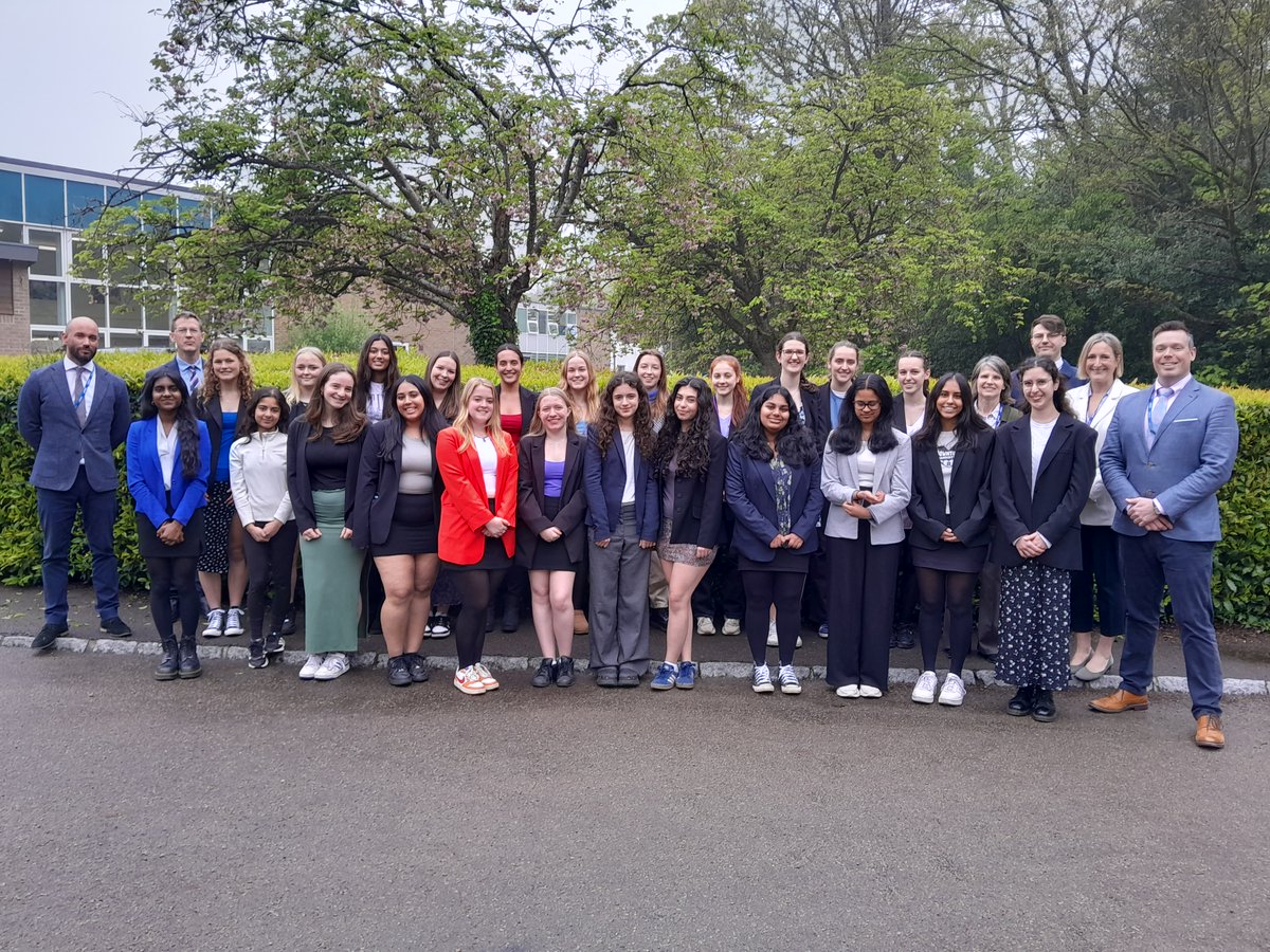 Celebrating with our Year 13 students who have offers from Oxbridge and medical school. Congratulations!