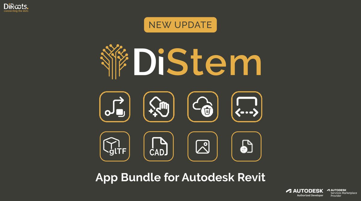 DiRoots17's tweet photo. #DiStem v0.9.11 New Update

👇🏻 Download
https://t.co/VyPDZWqM9i

👇🏻 Custom Software Solutions
https://t.co/eJIoVR7A2q

#DiRoots #BIM #AEC #Autodesk #Revit #AECindustry #Revit https://t.co/k0jpTbBiKG