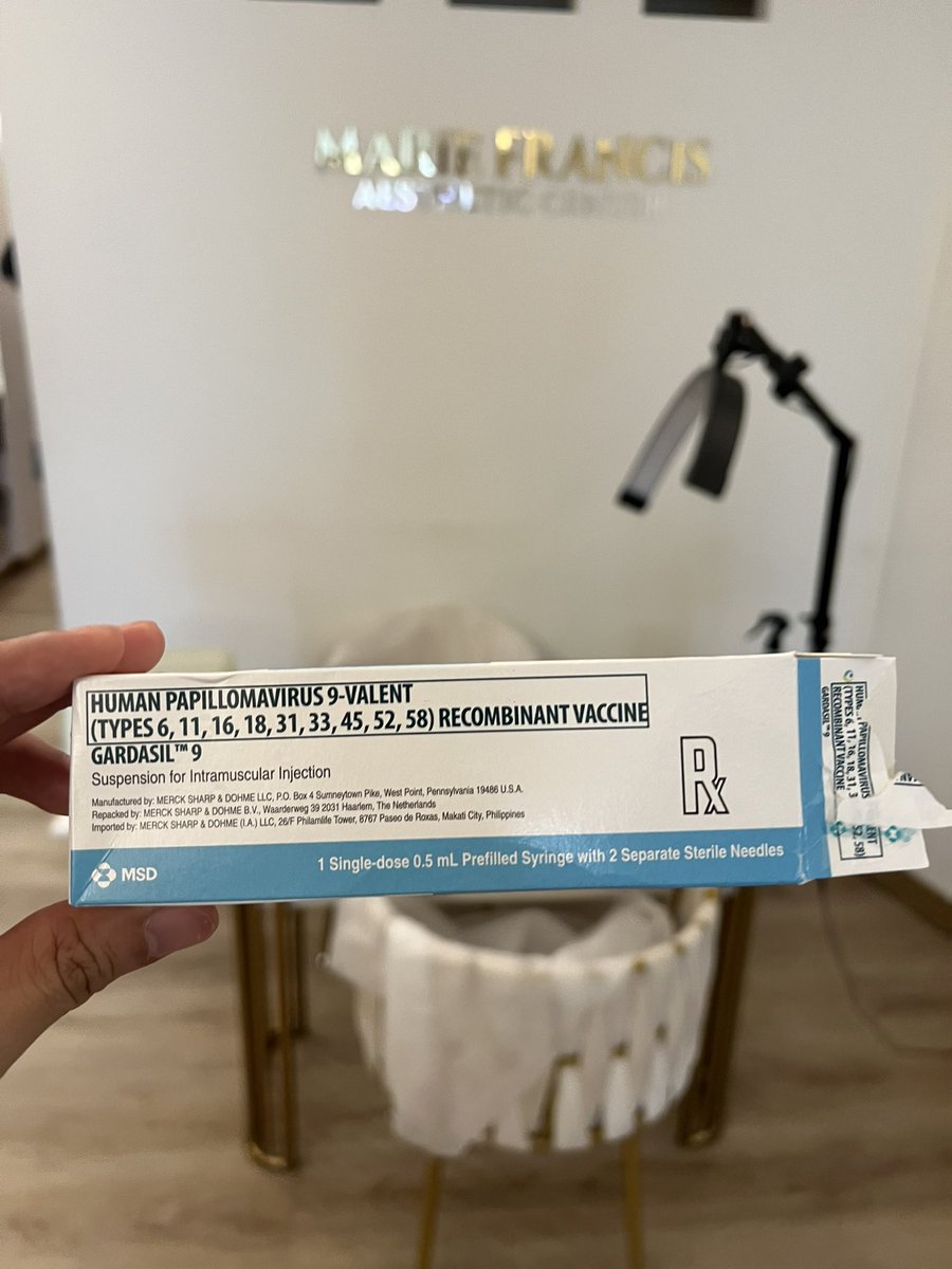 📍Marie Francis Aesthetic Clinic Another client had her vaginal warts removed and got her first dose of Gardasil 9 Vaccine. Thank you for the trust, madam. Protect yourself by getting yourself vaccinated. Karat well, eevrybody!❤️ Like and retweet to help others.