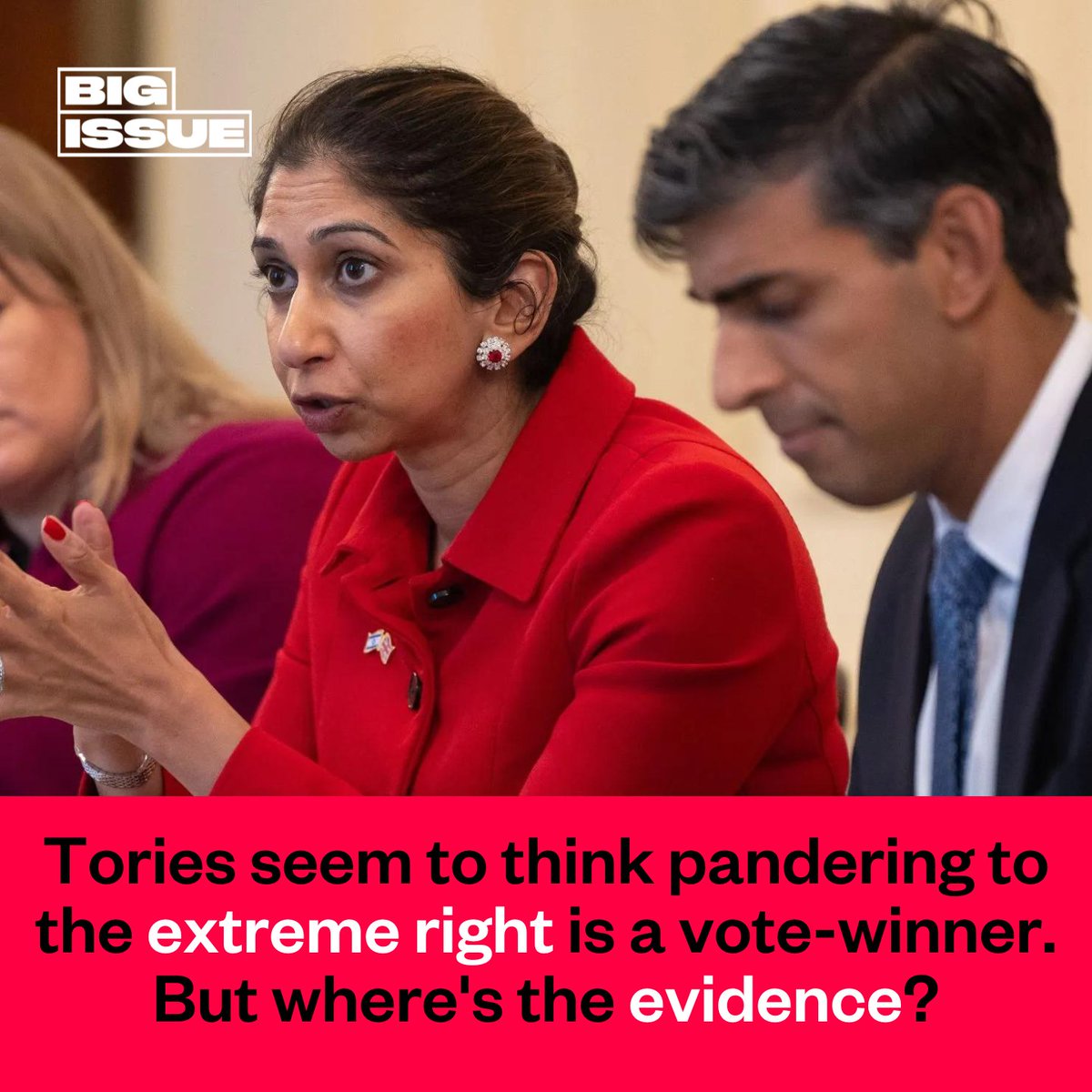 Last week the government suffered their “worst performance in local council elections for a generation”. Luckily, the Tory right has the answer: The Conservative Party needs to be even more conservative. ➡️ But is it a vote-winning strategy? Read on. 👇 bigissue.com/opinion/tories…