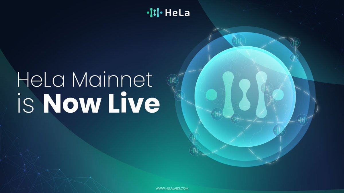 🚀 The wait is over!  HeLa Mainnet is officially live! 

Experience the next level of blockchain technology, crafted for innovation and efficiency. 

For more details: helalabs.com/blog/hela-main… 

Explore how we're reshaping the future.  Join us on this exciting journey.

 #HeLa