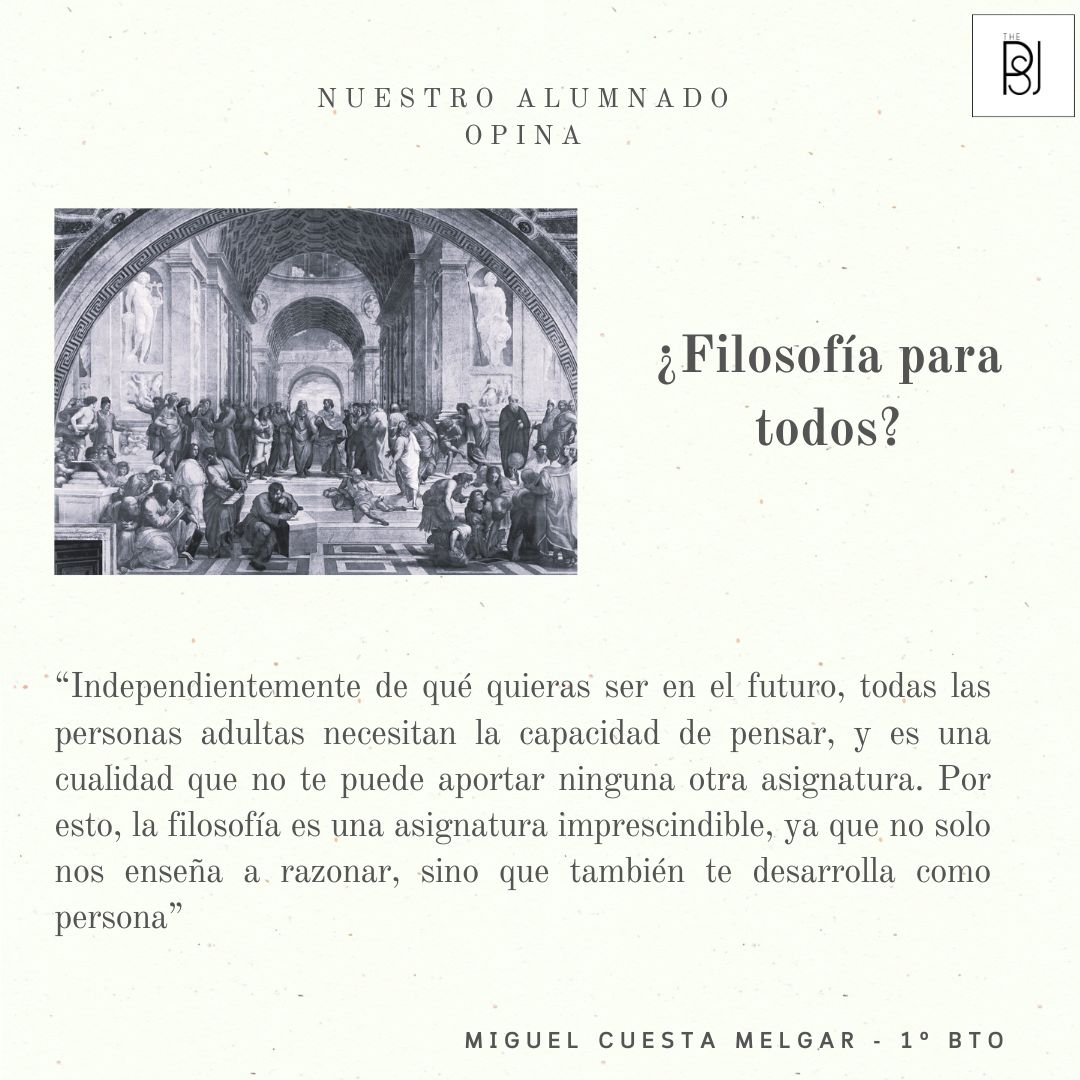 ColectivoPeseta's tweet photo. ¿Las ciencias y las letras deberían separarse? ¿La filosofía es solo para los de humanidades? ¿Qué pensáis?
#filosfia #bachillerato #lenguayliteratura #ciencias #letras #colegioabaco  #opinion #periodismoescolar #PSJ #pesetastreetjournal #innovacioneducativa https://t.co/0kV227FFfo