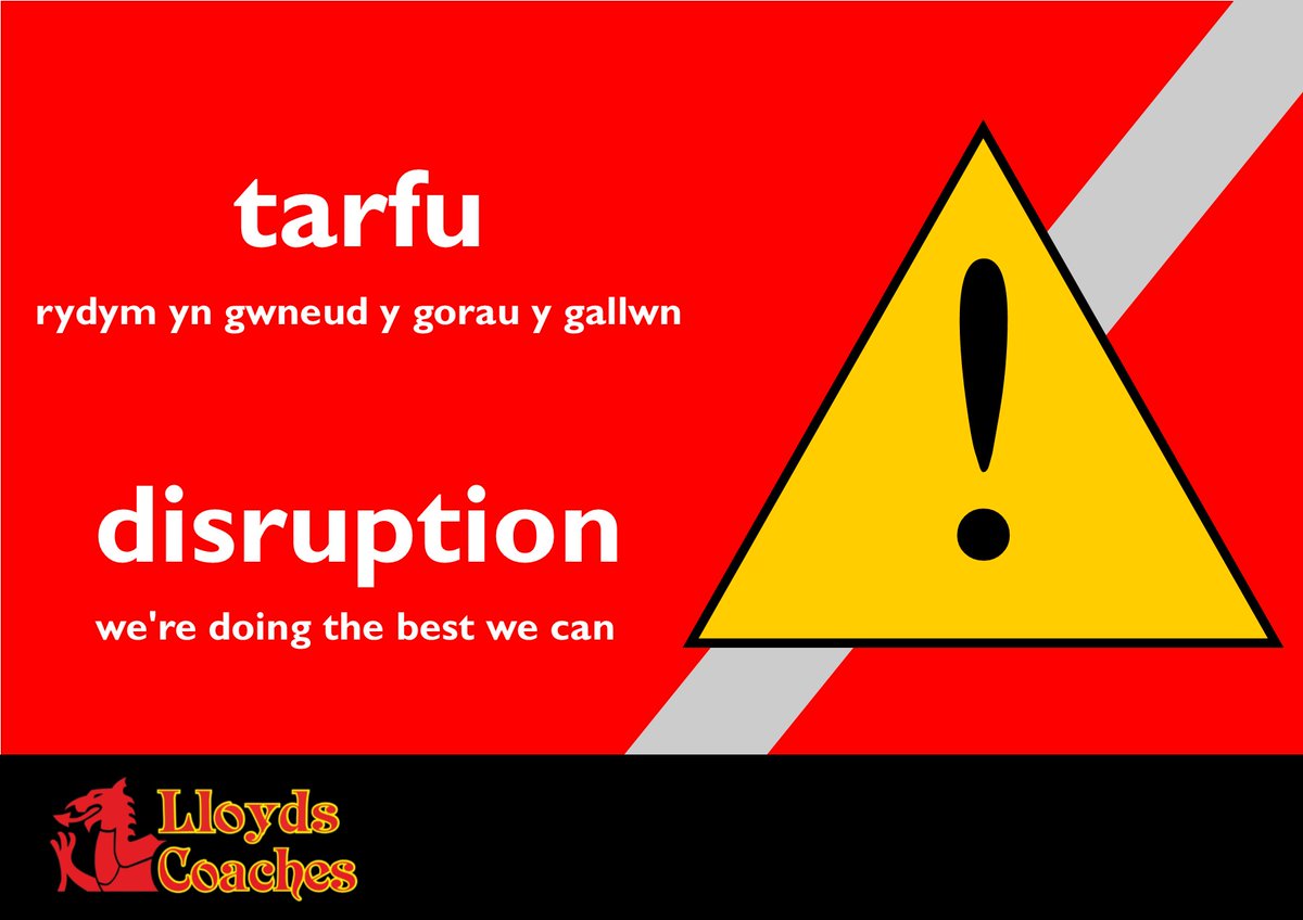 G21 SERVICE UPDATE Due to last minute Driver Sickness the 1155 Tywyn to Machynlleth journey is running 15 minutes late today A relief driver was found to enable the service to continue operating Sorry for the inconvenience this delay may cause