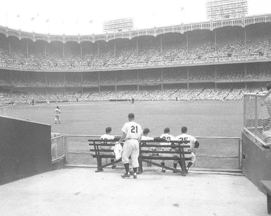Vintage Photo of the Day: @MLB 

The view from the @Yankees bullpen at Yankee Stadium during the early 1950’s. #Yankees #RepBX #NewYork #MLB #Baseball #BFOA
