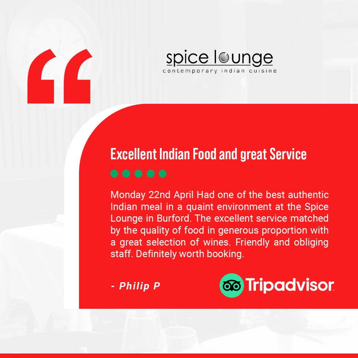 Your detailed review warms our hearts! 😍

Thank you for taking the time to share your experience.
-
01993 823450
spiceloungeburford.co.uk
81 High St, Burford OX18 4QA
-
-
-
#foodreview #restaurantrating #spiceLounge #indianrestaurant #burford