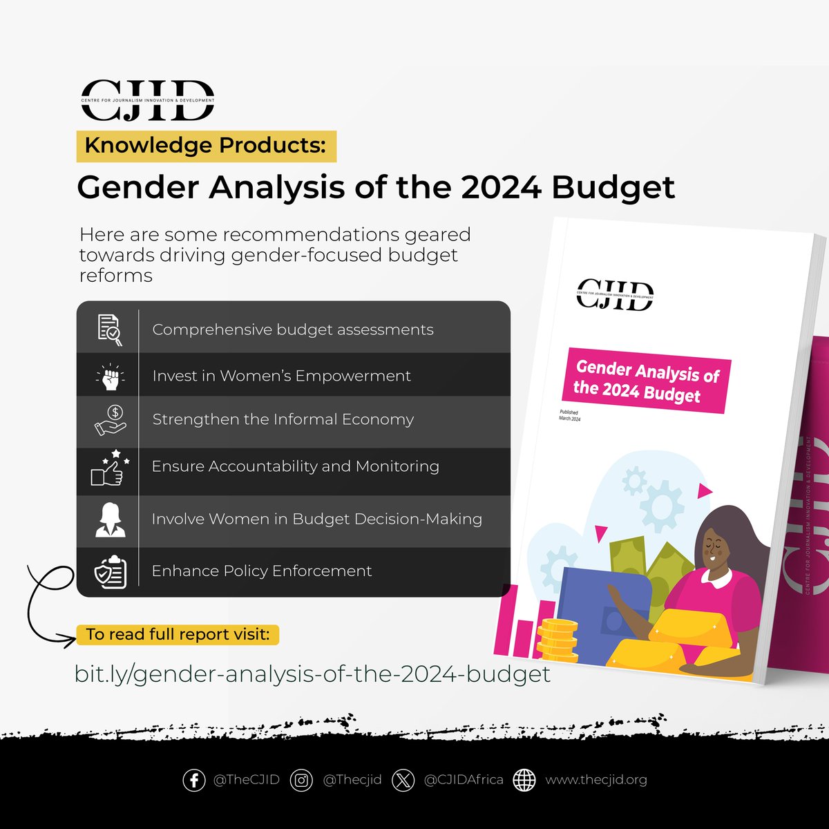 Did you miss this publication on Gender Analysis of the 2024 Budget? The report provides a detailed breakdown of Nigeria's 2024 budget allocations, emphasizing the need for gender-responsive budgeting to enhance women's socio-economic welfare. Take a look at some…