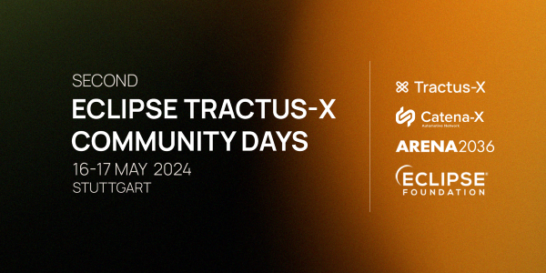 Dive into the world of Tractus-X at the Second Eclipse Tractus-X Community Days on 16-17 May! Immerse yourself in workshops, gain insights from industry experts, and network with fellow tech enthusiasts. Don't miss out – reserve your spot today hubs.la/Q02rDKxZ0 #opensource