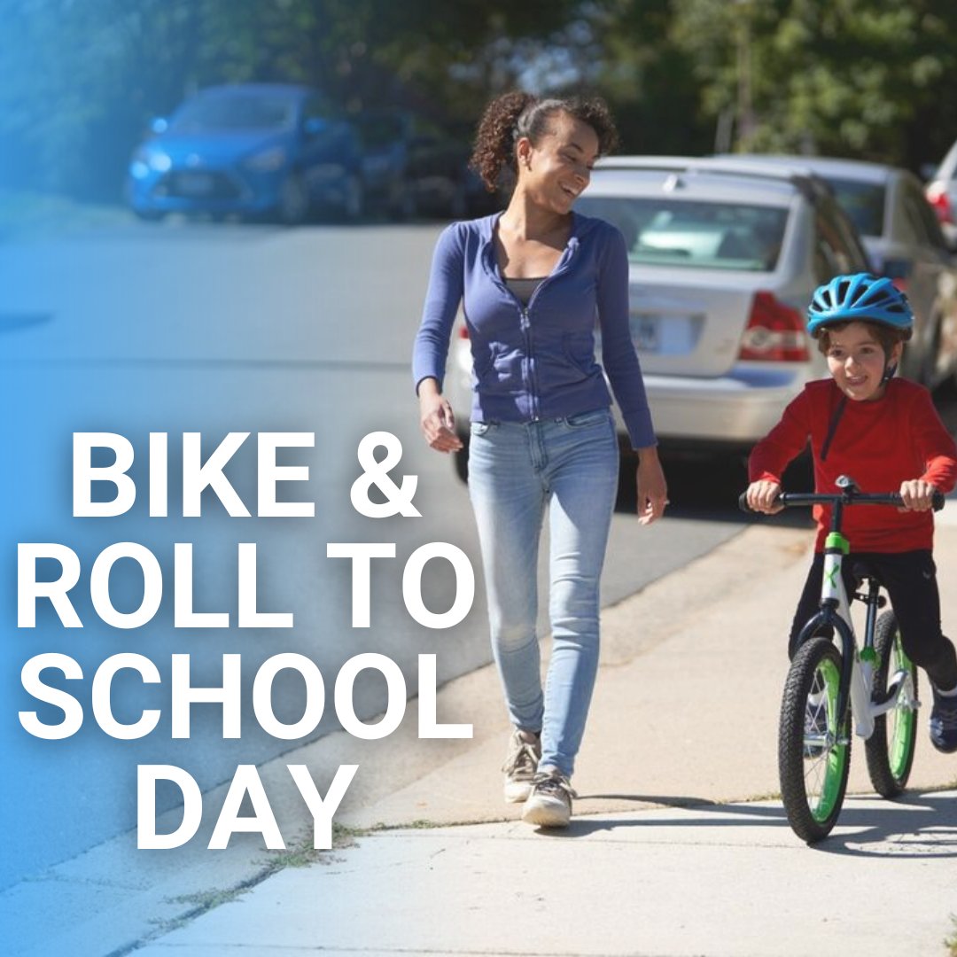 It's National Bike & Roll to School Day! 🚴 Parents, before their feet hit the pedals, remind them of the importance of wearing a helmet. Learn more: NHTSA.gov/BicycleSafety