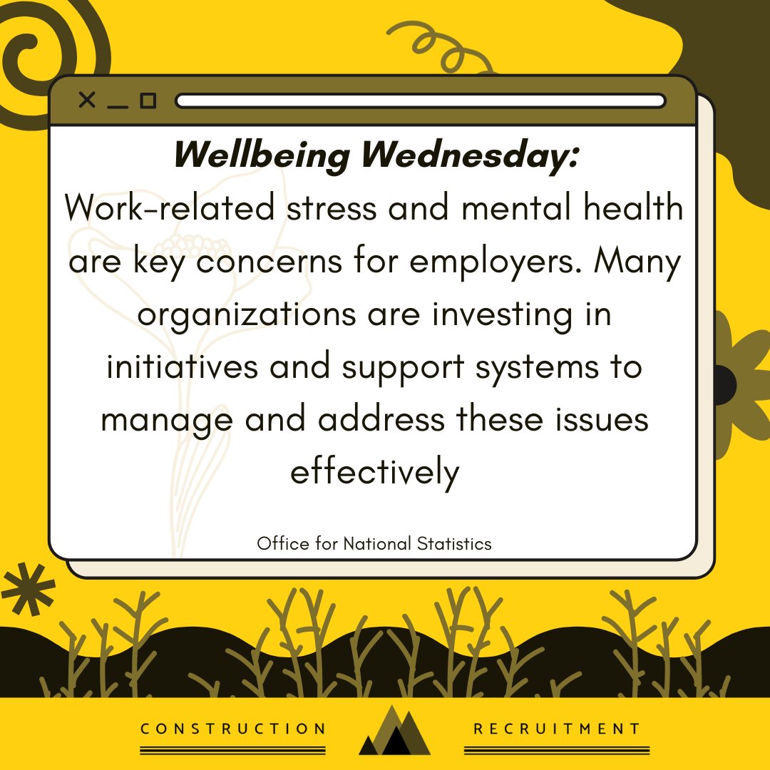 It's Wellbeing Wednesday! 🧘

Find more wellbeing tips at the blog on our website 👉 yourconstruction.uk/taking-care-of…

#wellbeingwednesday #healthandwellbeing #mentalwellbeing #constructionjobs #recruitingnow