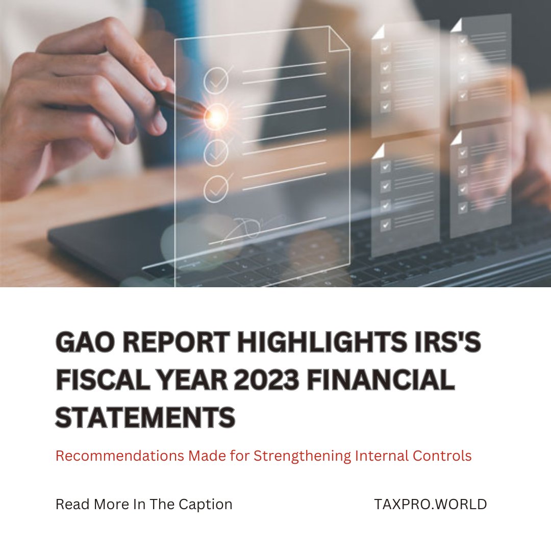 🔍 Dive into the details of the GAO's audit report for the IRS's fiscal year 2023 financial statements. Learn about the identified deficiencies and the recommended actions for improvement. Access the report here: bit.ly/4drmu79  
#IRS #FinancialControls