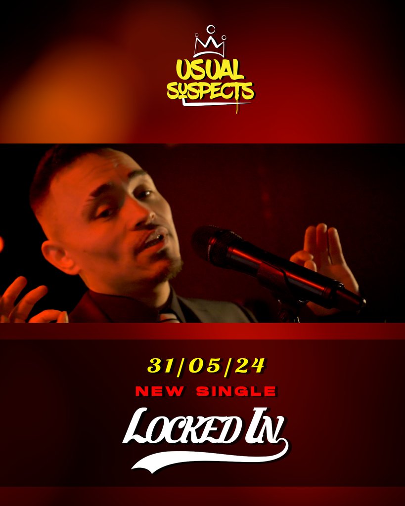 New Single ‘Locked In’ - Out 31st May

#UsualSuspects #LockedIn #RapGroup #Energy #Explorer #ComeUp #Hiphop #Shorts #Viral #LiveMusic #LiveVenue #MusicVideo #ComingSoon #NewSingle